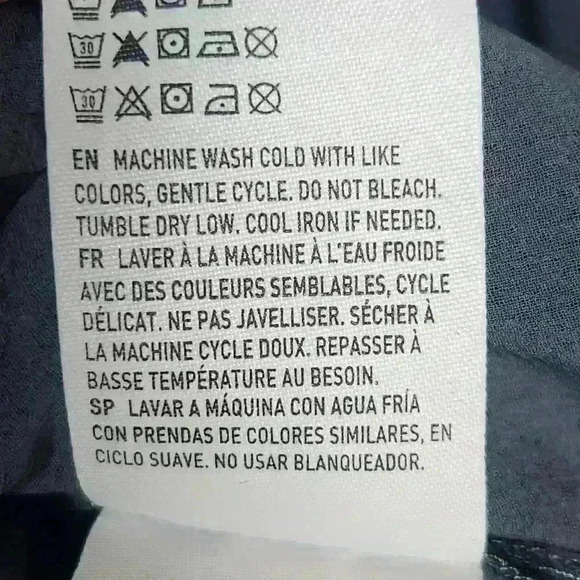 American Eagle women's gray long sleeve polyester blouse size small - Picture 7 of 8